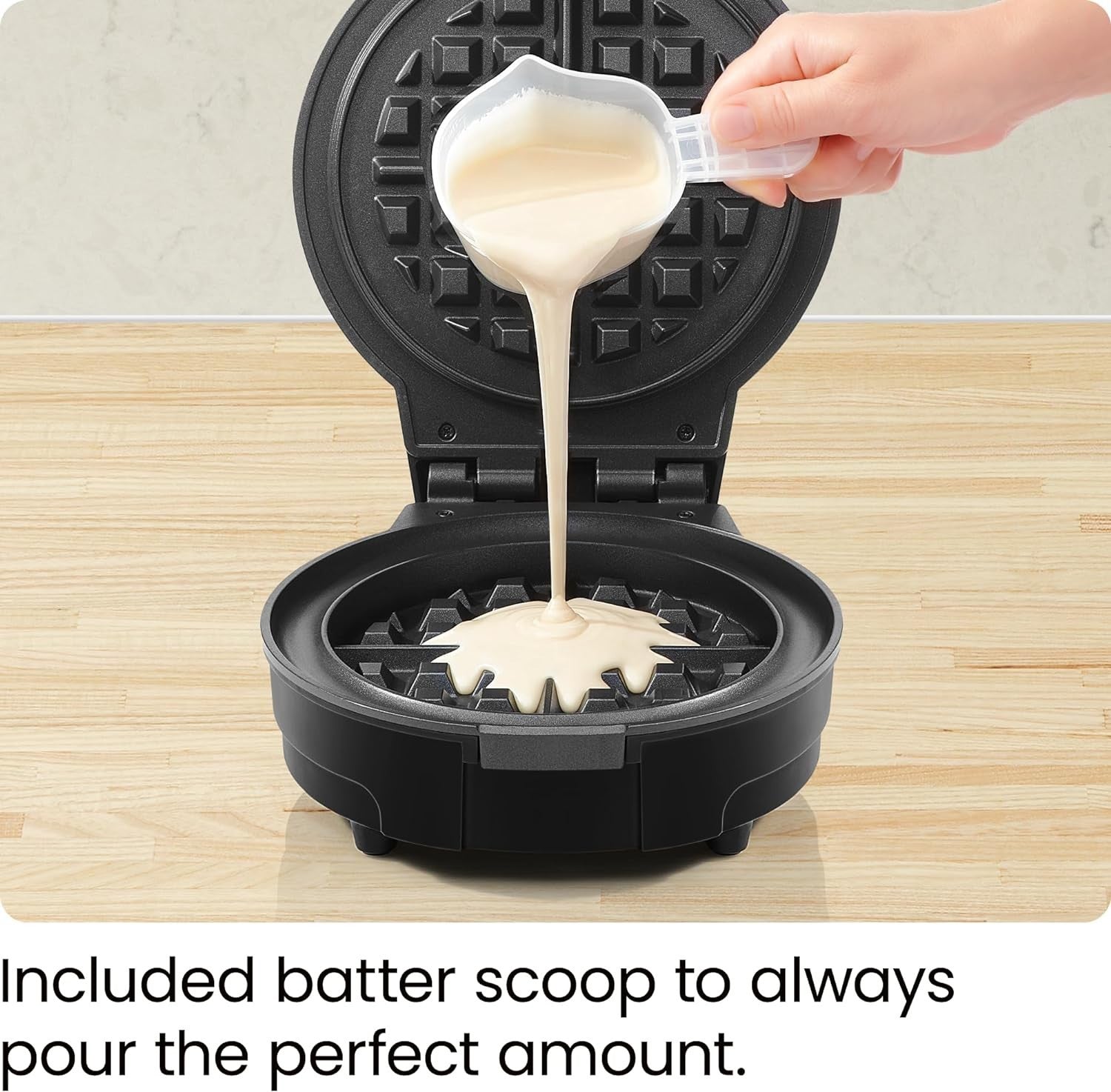Chefman Anti-Overflow Belgian Waffle Maker wShade Selector, Temperature Control