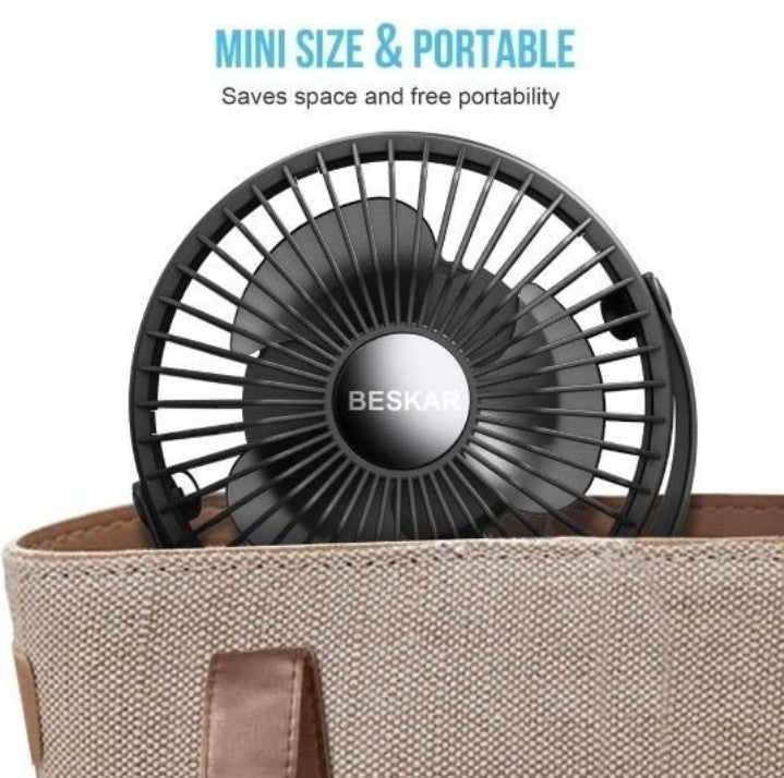 6 Inch Clip On Fan 3 Speeds Small Fan With Strong Airflow Clip Desk Fan Usb Plug