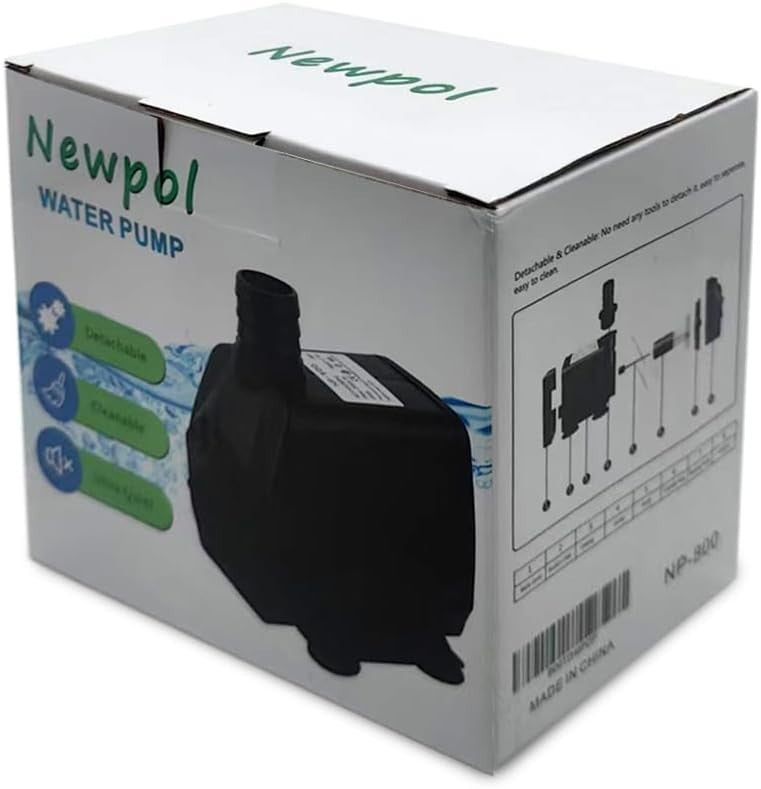 Newpol 660GPH Submersible Pump, Ultra Quiet Water Pump (30W)