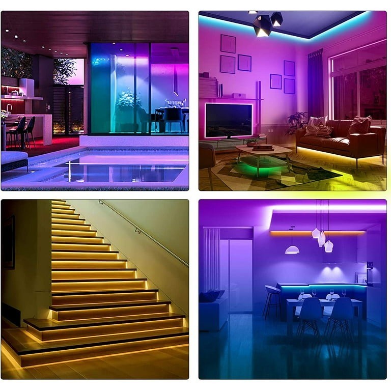 49.2FT/15M LED Strip Lights,Borllyem RGB LED Light Strip 5050SMD RGB LED Strip