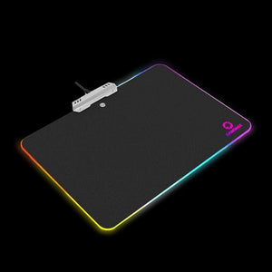 GameMax Computer Gaming Mouse Pad w/9 Lighting RGB Modes & Fingerprint Access