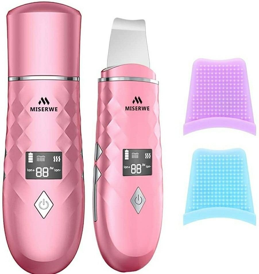 Skin Scrubber with LCD Display Skin Spatula Pore Cleaner Blackhead Remover Face