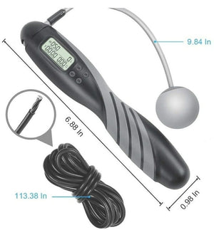 VOLTRX Counting Jump Rope with Corded or Cordless Jumping, Weighted Handles