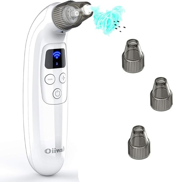 Oiiwak 5MP Visible Blackhead Vacuum, Blackhead Remover with Camera, Electric WiF