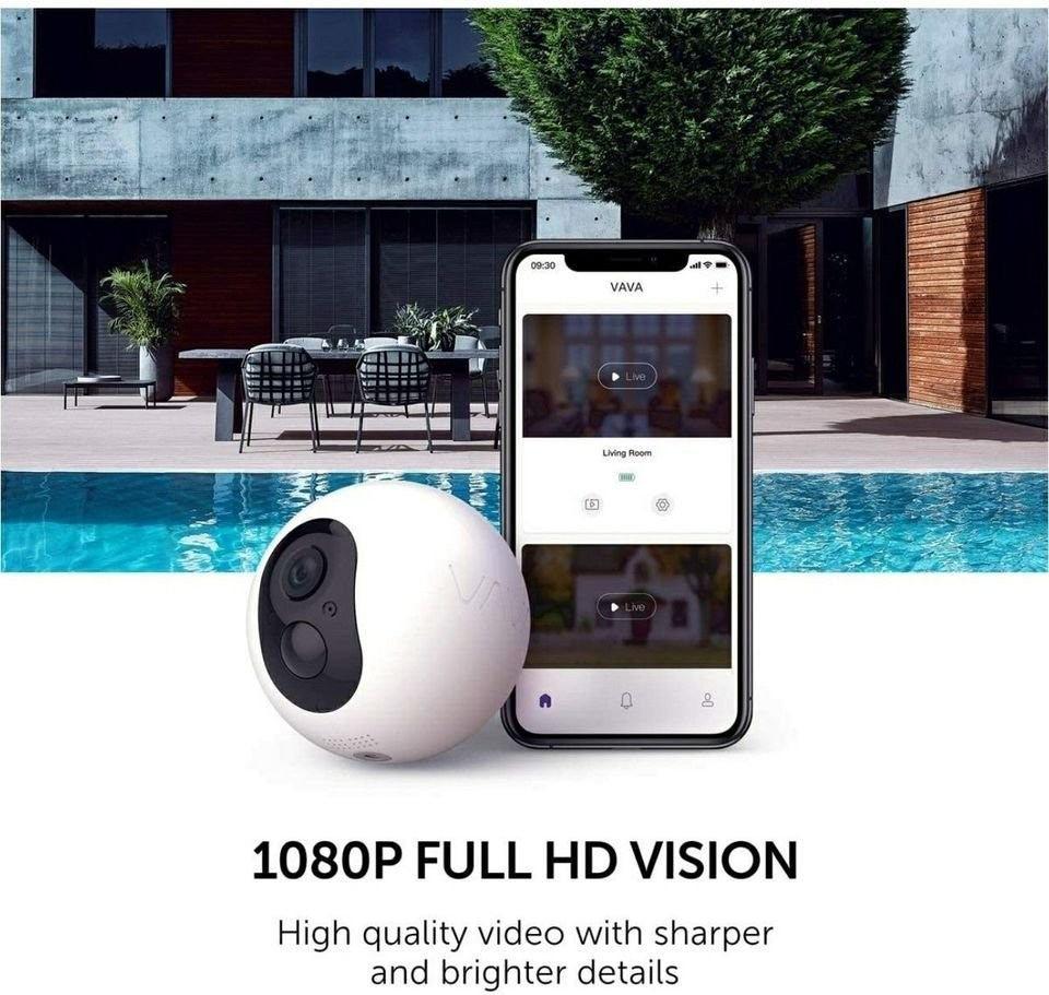 Wireless Home Security Camera System, VAVA Cam Pro 1080P HD Indoor/Outdoor Recha