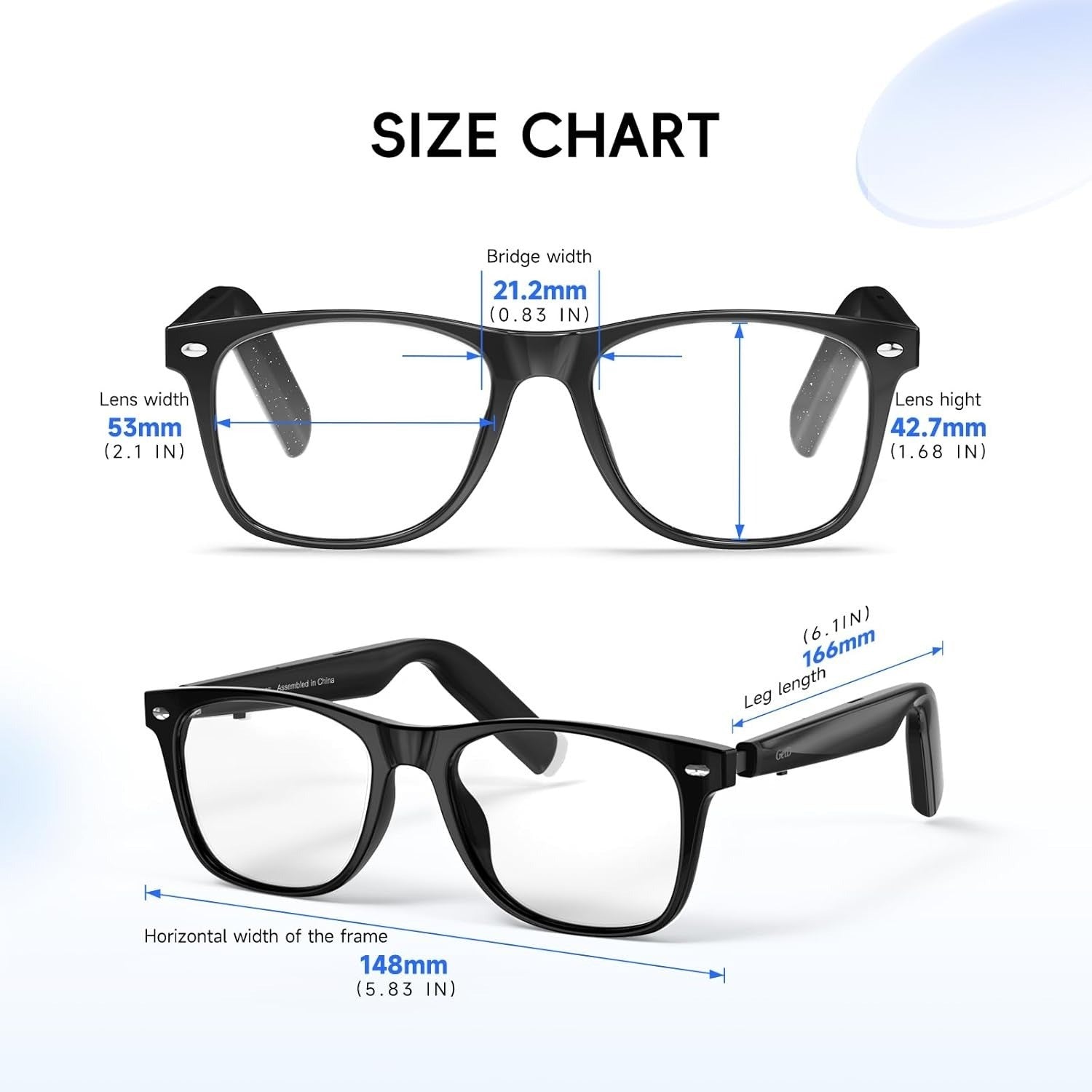 2026 AI Glasses for Men & Women, Smart Glasses Powered by ChatGPT, AI Real-time