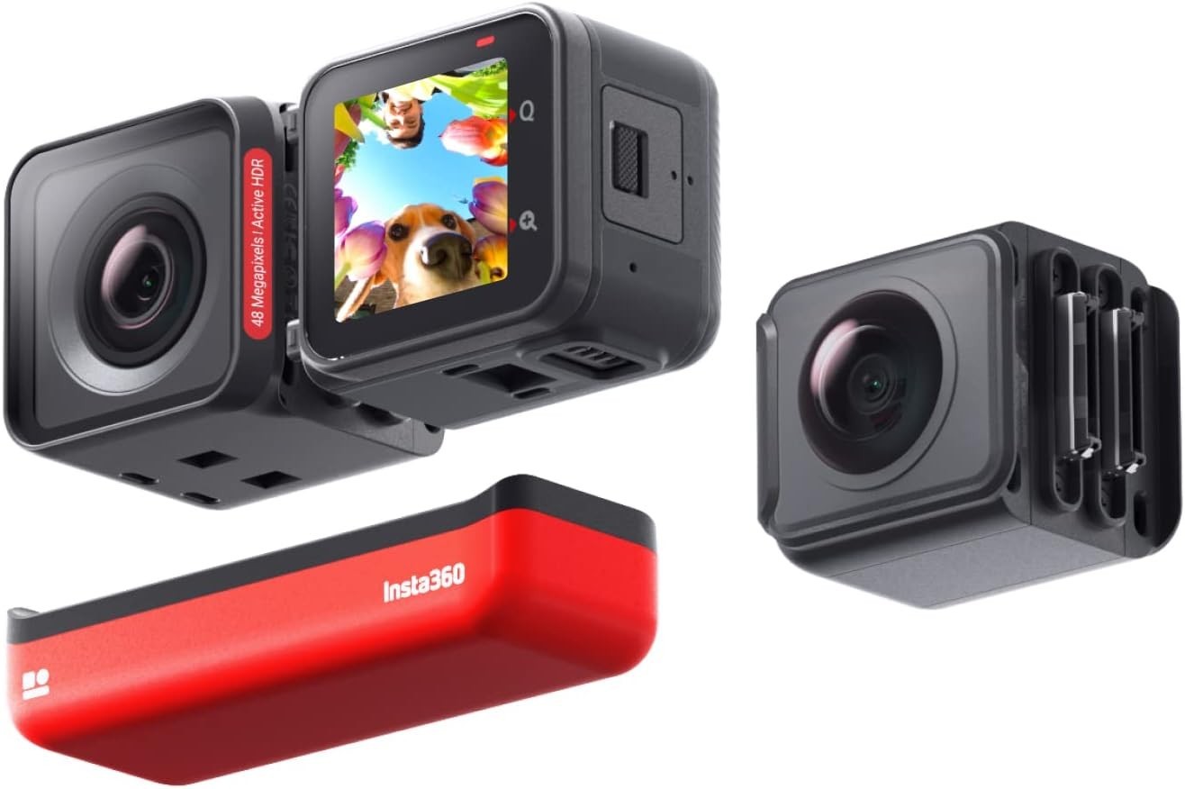 Insta360 ONE R Twin Edition – Waterproof 4K 60fps Action Camera & 5.7K 360 Camer