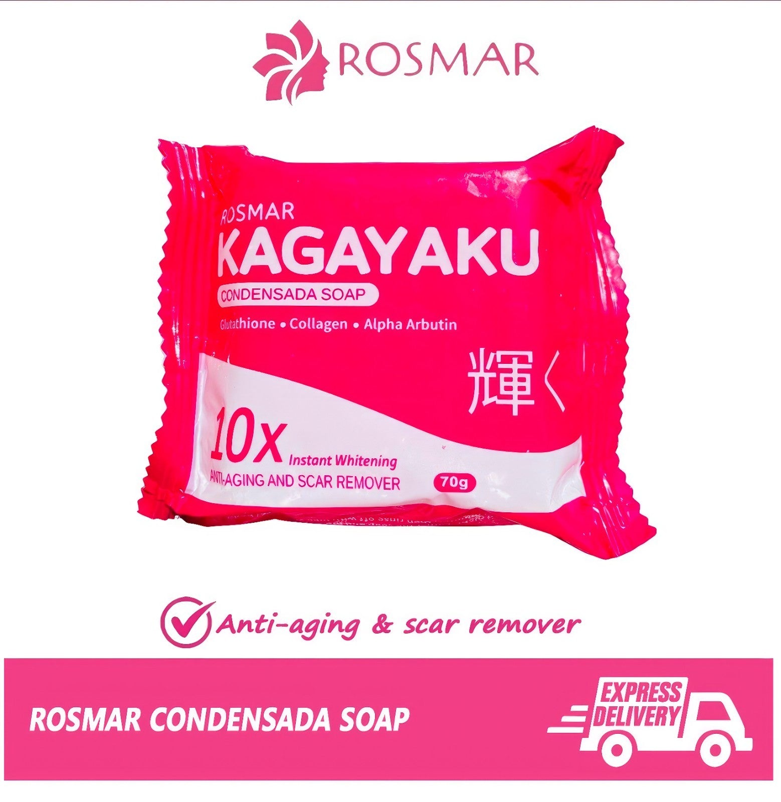ROSMAR KAGAYAKU SOAP 70g Condensada Scent SOAP 1 BAR