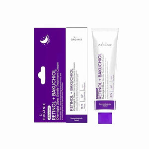 LUXE ORGANIX Retinol Bakuchiol Overnight Glow Gentle Treatment Cream 30g