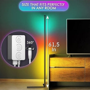 RGB Corner Lamp - Led Floor Lamp Color Changing with Remote and Smart App Contro