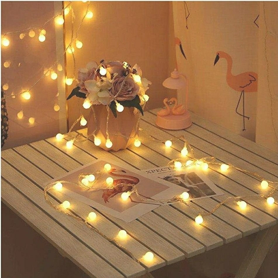 49 Ft 100 LED Globe String Lights Decorative Lighting Strings Plug in Fairy Ligh