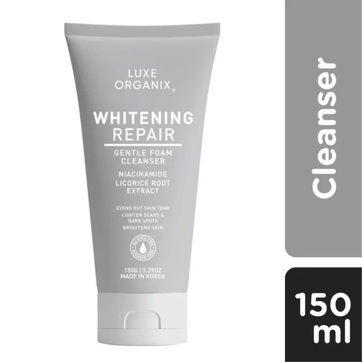 LUXE ORGANIX Whitening Repair Ultra Light Glow Foam Cleanser 150mL