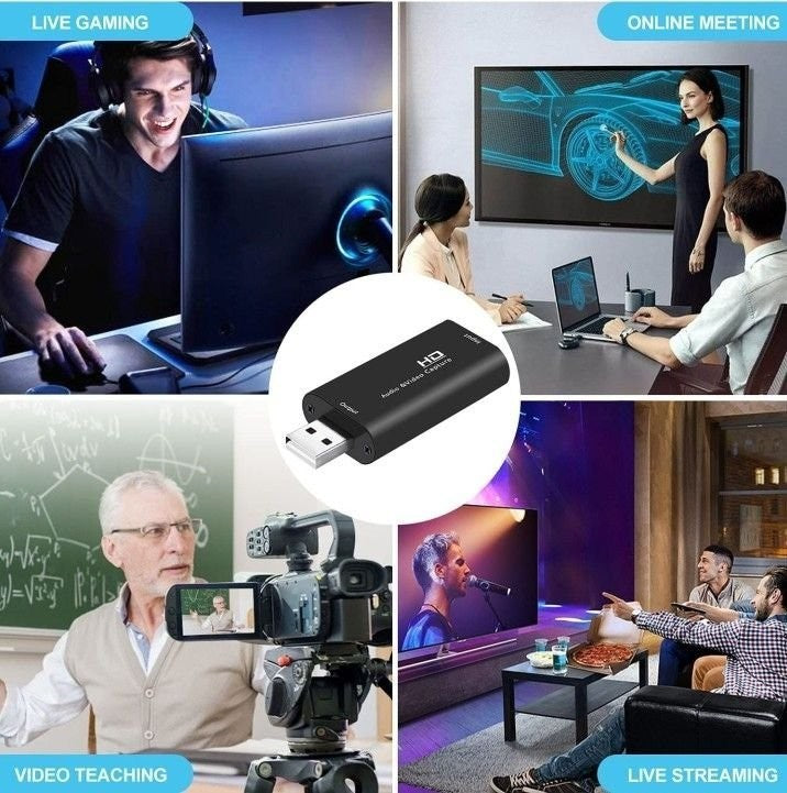 Guermok Audio Video Capture Card, 4K HDMI to USB 2.0 Capture Card, Record to DSL