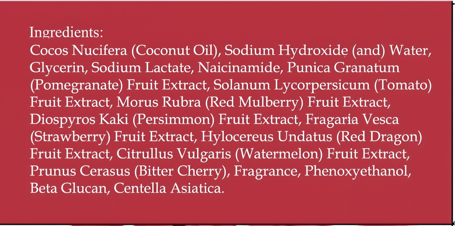 Maximum88 Rouge 8-1 All Natural Red Soap 135 Grams