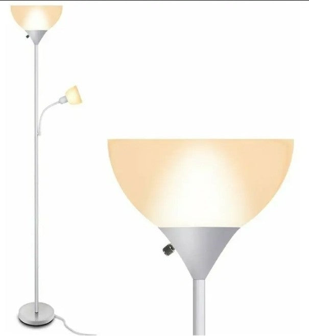 Floor Lamp - Standing Lamps, 9W+4W Energy Saving LED Light, with Adjustable