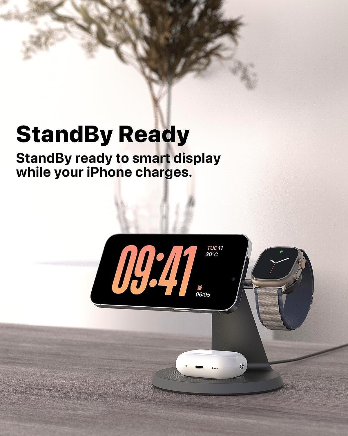 3 in 1 Wireless Charging Station for Apple Device Fast Charging Station