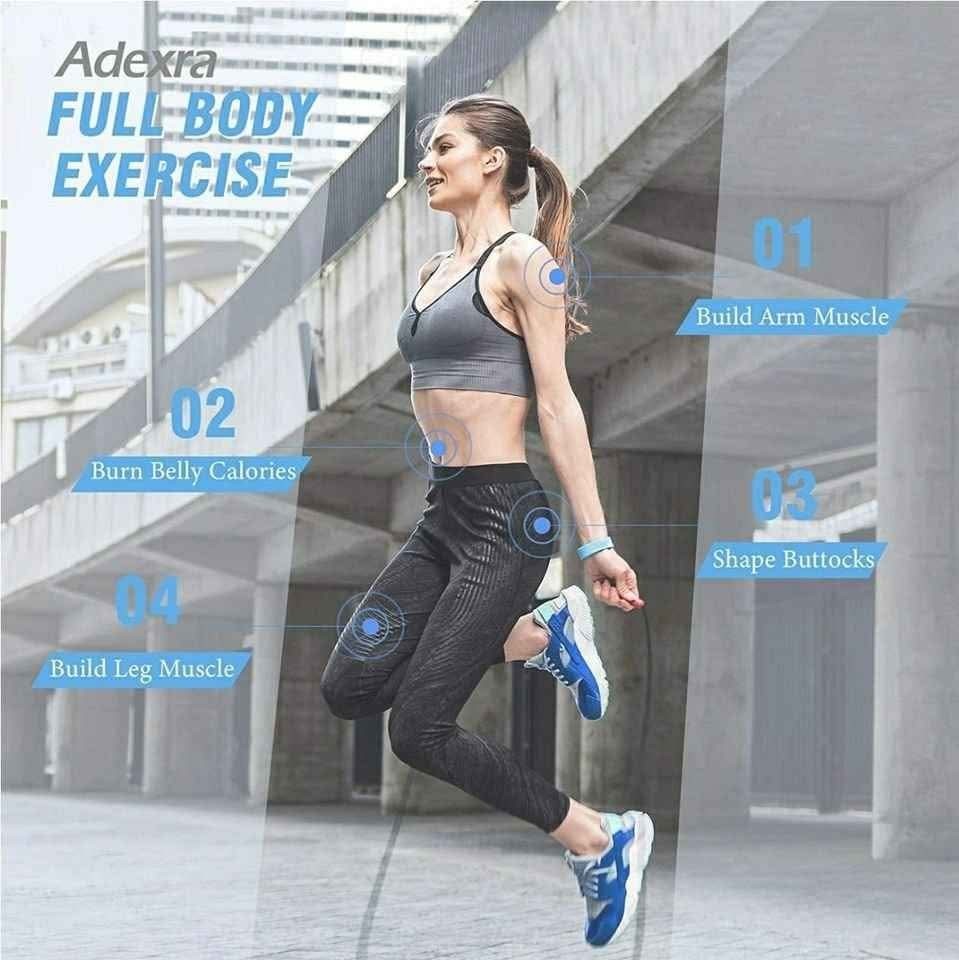 2 Pack Jump Rope Tangle-Free with Ball Bearing Adjustable Skipping Rope for Wome