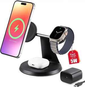 3 in 1 Wireless Charging Station for Apple Device Fast Charging Station