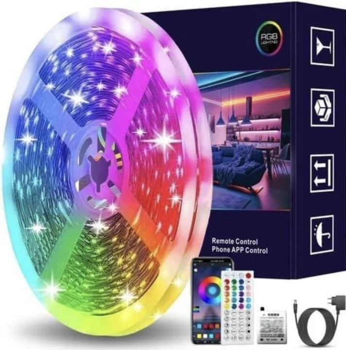 LED Strip Light RGB Multicolor 65FT with 44 Key Remote 5050 Color 