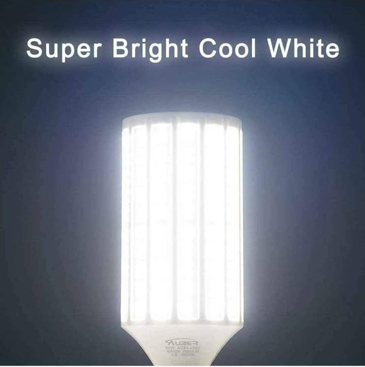 60W LED Corn Light Bulb, Large Mogul E39 Base, 6000-Lumen, 6500K Daylight Cool
