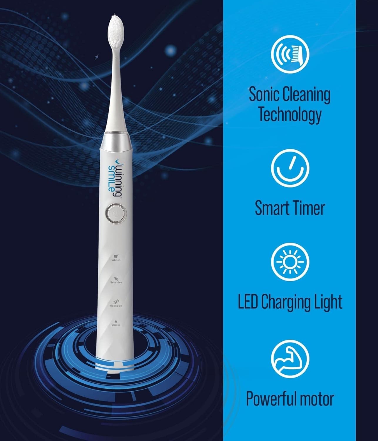 Winning Smile Electric Toothbrush Dental Kit for Adults - Best Sonic Power NEW