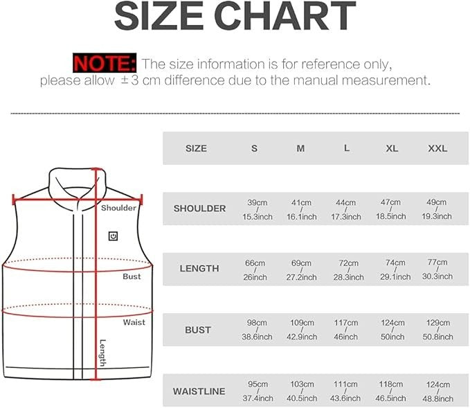 Heated Vest for Men and Women with Battery Pack Rechargeable Heated vests