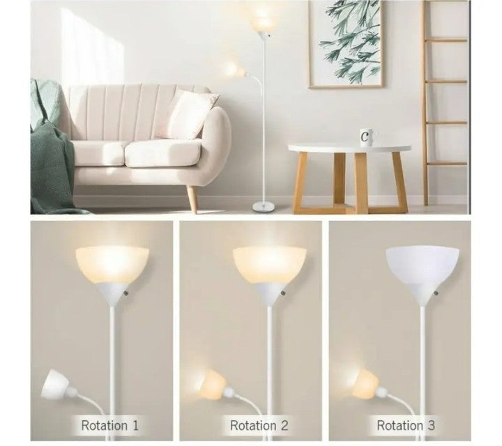 Floor Lamp - Standing Lamps, 9W+4W Energy Saving LED Light, with Adjustable