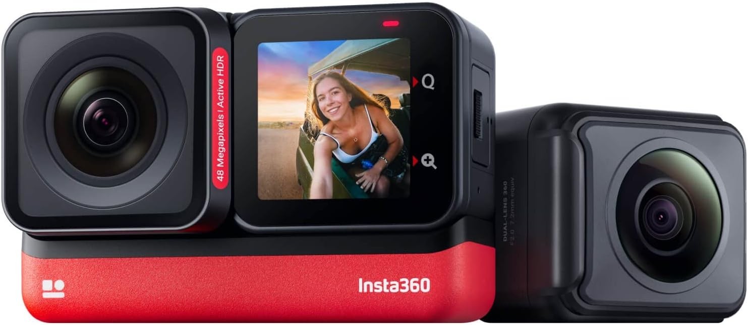Insta360 ONE R Twin Edition – Waterproof 4K 60fps Action Camera & 5.7K 360 Camer