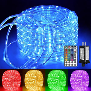Ollny Christmas Lights Outdoor String Lights 180 Led Super Long with Remote IP67