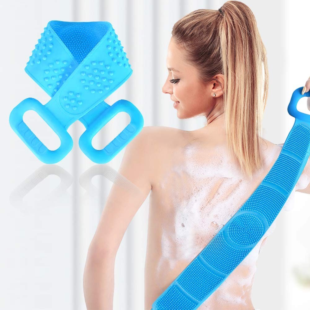 WestRiver Back Scrubber for Shower, Silicone Exfoliating Lengthen Body Shower