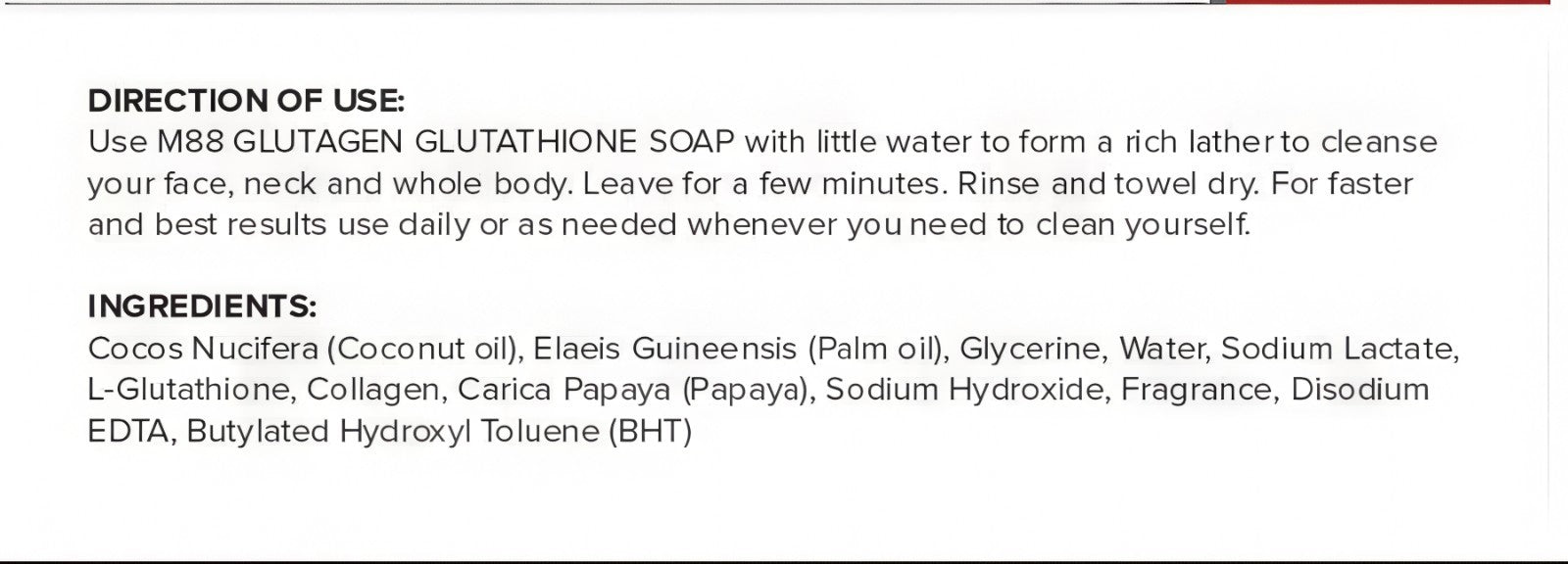 Maximum88 Glutagen Glutathione Soap 135 Grams