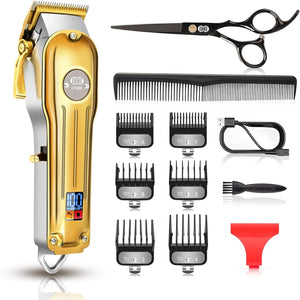 Cordless Hair Clippers CIICII Professional Hair Clippers Trimmer Set for Men
