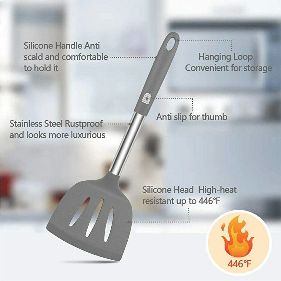 Silicone Kitchen Utensil Set, Taiker 17PCS Kitchen Cooking Utensils Set