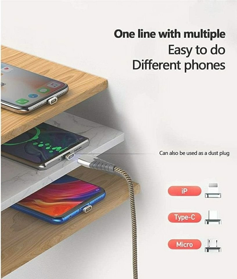Magnetic iPhone Charging Cable 2Pack 6ft Charger Cord