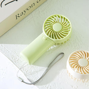 Mini Portable Fan, (2 x AAA Batteries, Batteries Not Included) Lightweight Handheld Fan Perfect for Outdoor, Travel, Office, Hiking and Camping - Green