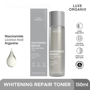 Luxe Organix Whitening Repair Essence Toner Niacinamide Licorice Extract 150ml