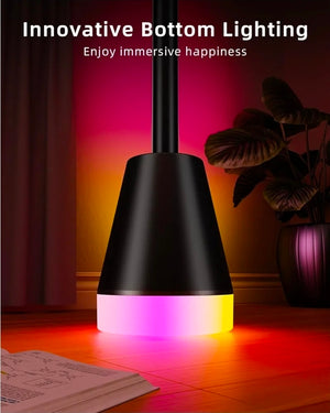 Smart RGB LED Corner Floor Lamp,172 LEDs Bright Standing Lamps for Living Room