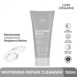 LUXE ORGANIX Whitening Repair Ultra Light Glow Foam Cleanser 150mL